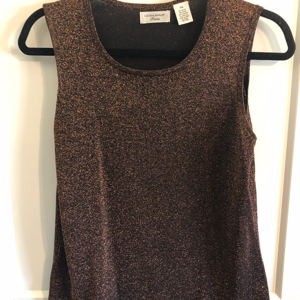 Laura Ashley Petite Copper Metallic Shell